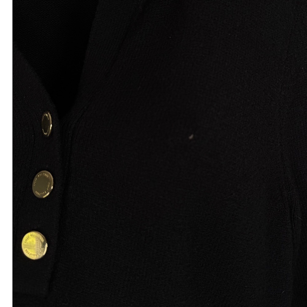 Lilly Pulitzer Jette Tunic Sweater, Collared black. - Picture 6 of 6